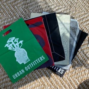 6! Urban Outfitters shopping bags